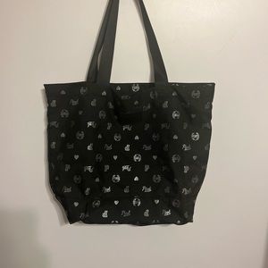 Victoria’s Secret Pink Tote Bag Logo weekender Beach Bag Black Trvl bag Shop/ Tx